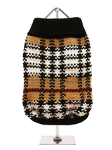 Autumn Sweater - We have taken the inspiration for this sweater from traditional tartan  designs but given it a contemporary tweak, it is a warm and stylish with  classic Autumnal colours of black, white and brown. It will look good  all year round.