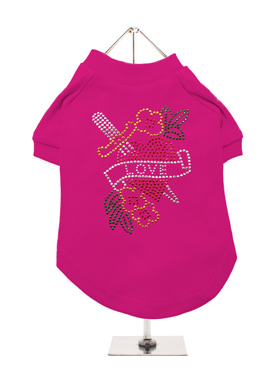 Love Heart GlamourGlitz Dog T-Shirt