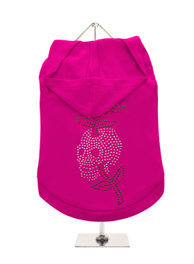 GlamourGlitz Skull & Rose Dog Hoodie