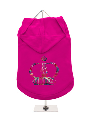 GlamourGlitz Royal Crown Dog Hoodie