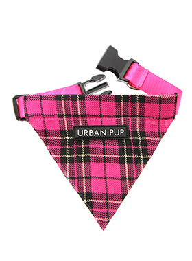 Fuschia Pink Tartan Bandana