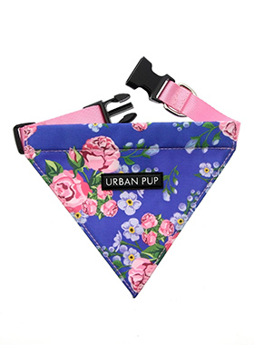 Pink / Blue Floral Burst Bandana