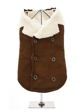 Brown Shearling Aviator Jacket