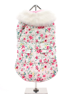 Pink Floral Cascade Coat