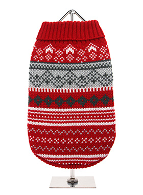 Red Fair Isle Vintage Sweater