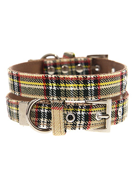 Brown Tartan Collar