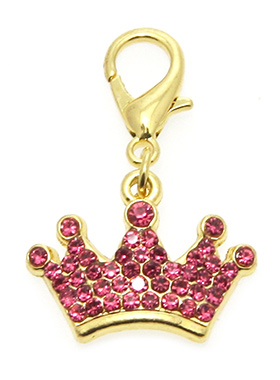 Royal Crown Dog Collar Charm
