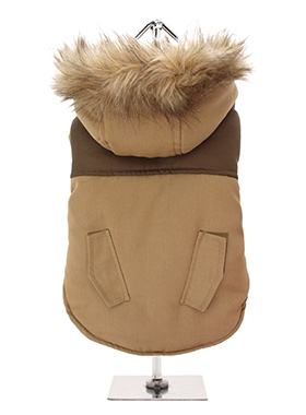 Faux Fur Brown Two Tone Parka