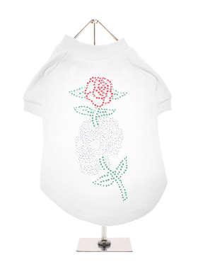 Skull & Rose GlamourGlitz Dog T-Shirt