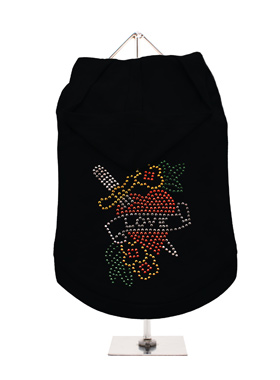 GlamourGlitz Love Heart Dog Hoodie
