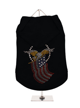GlamourGlitz American Spirit Dog Hoodie