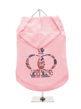 GlamourGlitz Royal Crown Dog Hoodie