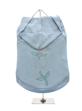 GlamourGlitz Skull & Rose Dog Hoodie