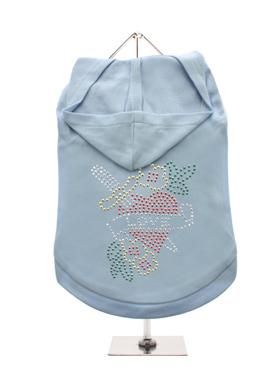 GlamourGlitz Love Heart Dog Hoodie