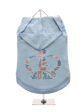 GlamourGlitz Royal Crown Dog Hoodie