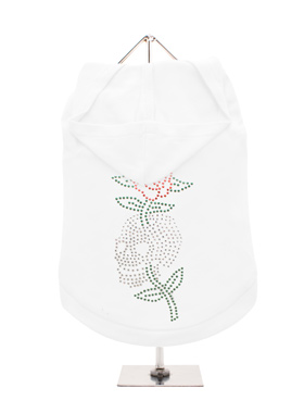 GlamourGlitz Skull & Rose Dog Hoodie