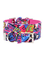 Pink Graffiti Fabric Collar