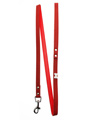 Red Leather Diamante Bone Charm Lead