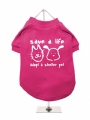 ''Save A Life, Adopt A Shelter Pet'' Dog T-Shirt